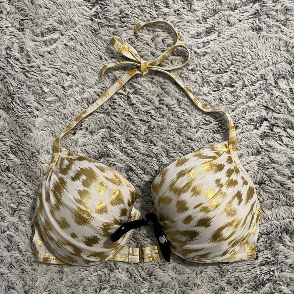 leopard print push up swim top